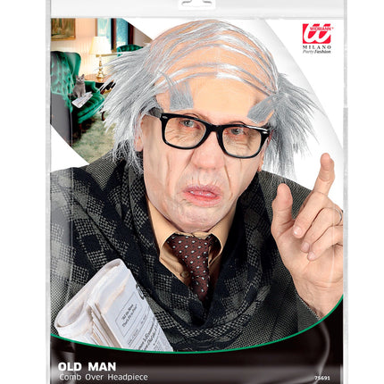 Widmann SRL Pruik oude man met wenkbrauwen