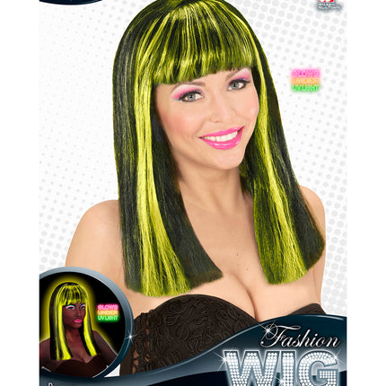 Widmann SRL Pruik, Patsy Neon Gele Strepen