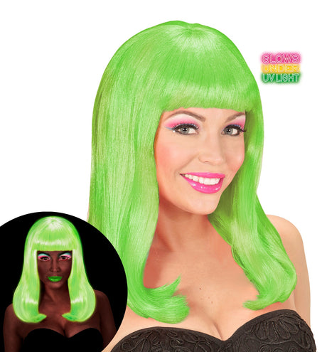 Widmann SRL Pruik, Patsy Neon Groen