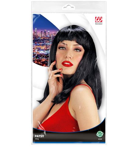 Widmann SRL pruik patsy zwart