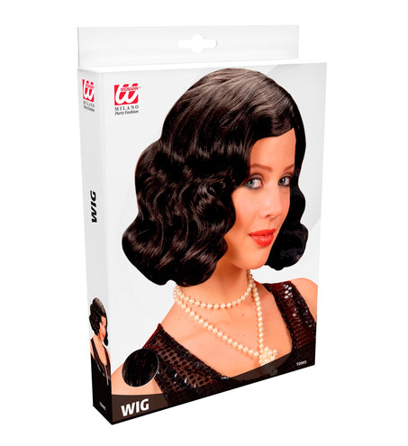 Widmann SRL pruik roaring 20s zwart