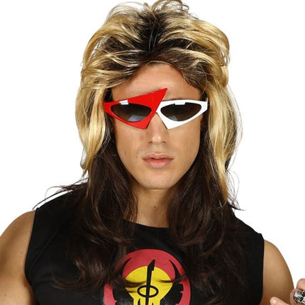 Widmann SRL Pruik rocker 80's jaren Luke