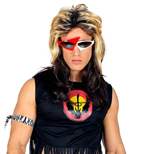 Widmann SRL Pruik rocker 80's jaren Luke