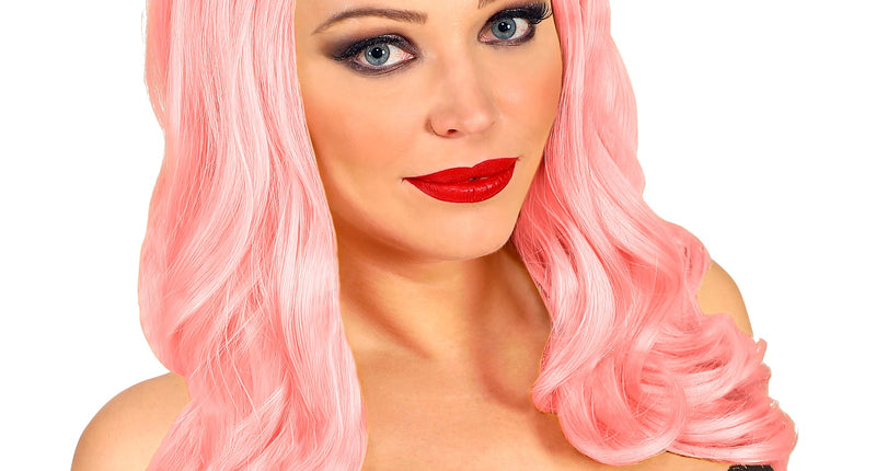 Widmann SRL Pruik soft roze roxy