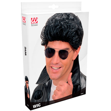 Widmann SRL pruik t-birds zwart