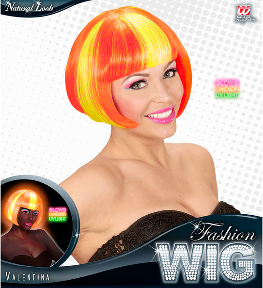 Widmann SRL Pruik, Valentina Neon Geel/Oranje