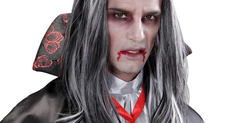 Widmann SRL Pruik vampier grijs lang haar