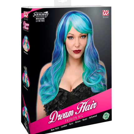 Widmann SRL Pruik zeemeermin Cosplay Leia