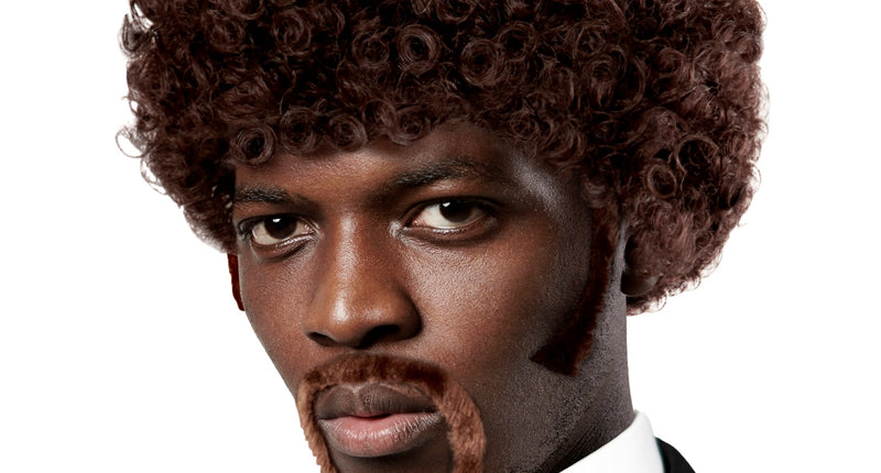 Widmann SRL Pulp fiction pruik bruin