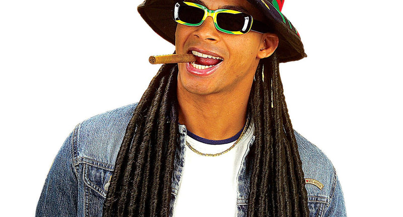 Widmann SRL Rasta hoed met dreadlocks reggae