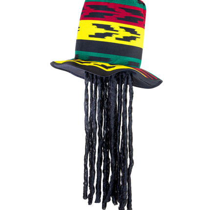 Widmann SRL Rasta hoed met dreadlocks reggae