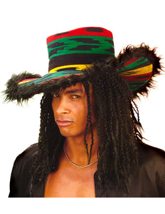 Widmann SRL Rasta hoed met pluche rand