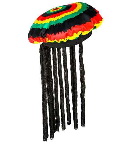 Widmann SRL Rasta muts met dreadlocks