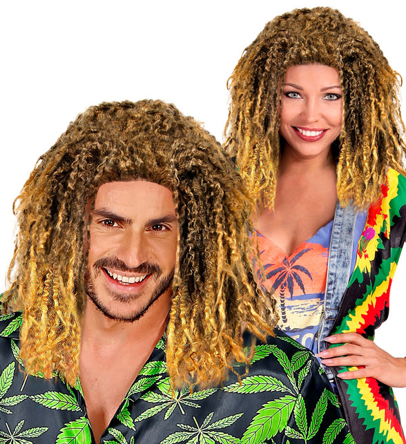 Widmann SRL Rasta pruik bruin blond