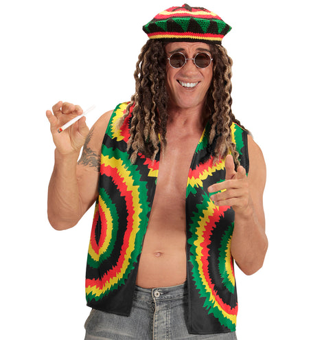 Widmann SRL Rasta vest  voor Jamaica party