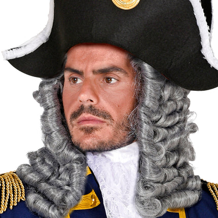 Widmann SRL Rechter of piraten pruik grijs