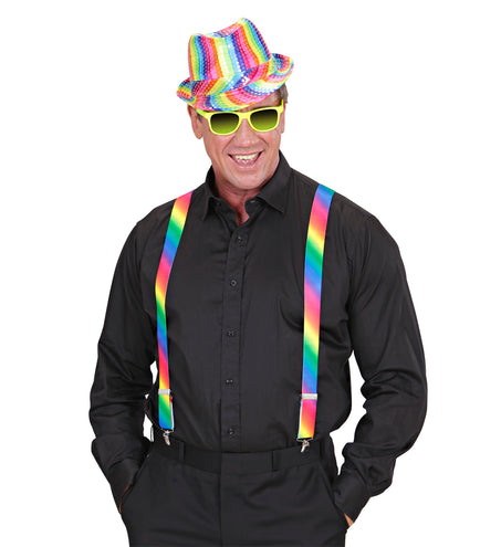 Widmann SRL Regenboog bretels gradient