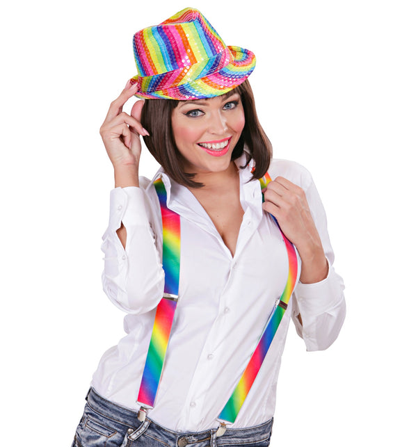 Widmann SRL Regenboog bretels gradient