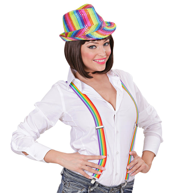 Widmann SRL Regenboog bretels rechte streep