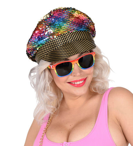 Widmann SRL Regenboog pet met haar