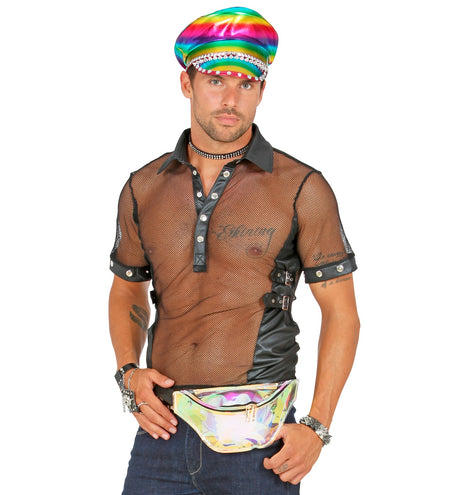 Widmann SRL Regenboog pet met studs