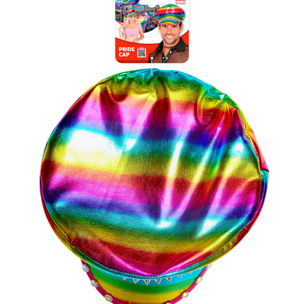 Widmann SRL Regenboog pet met studs