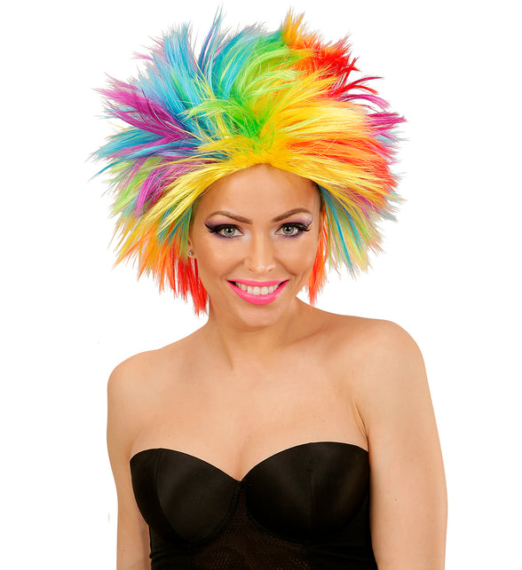 Widmann SRL Regenboog spike pruikjes