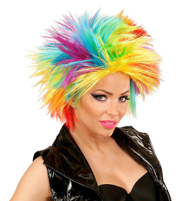 Widmann SRL Regenboog spike pruikjes
