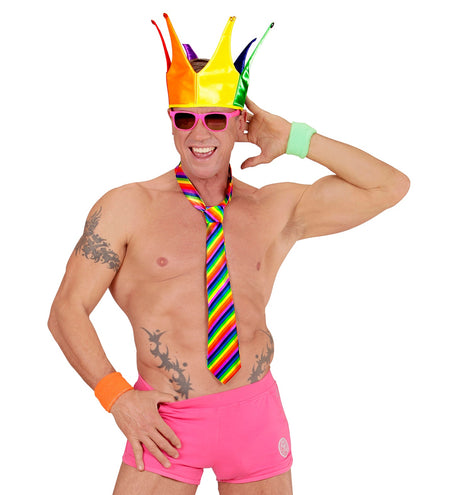 Widmann SRL Regenboog stropdas