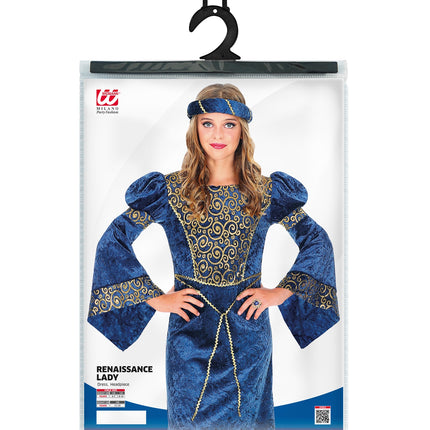 Widmann SRL Renaissance jurk blauw