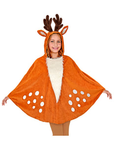 Widmann SRL Rendier poncho met muts kinderen