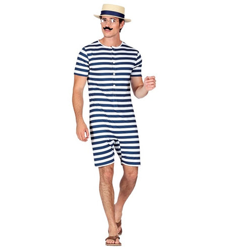 Widmann SRL Retro badpak - blauw / wit Robin