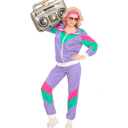 Widmann SRL Retro trainingspak paars