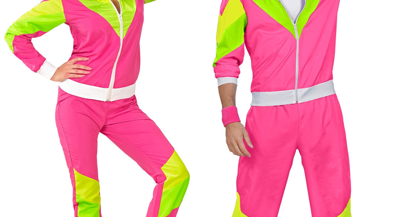 Widmann SRL Retro trainingspak roze/geel