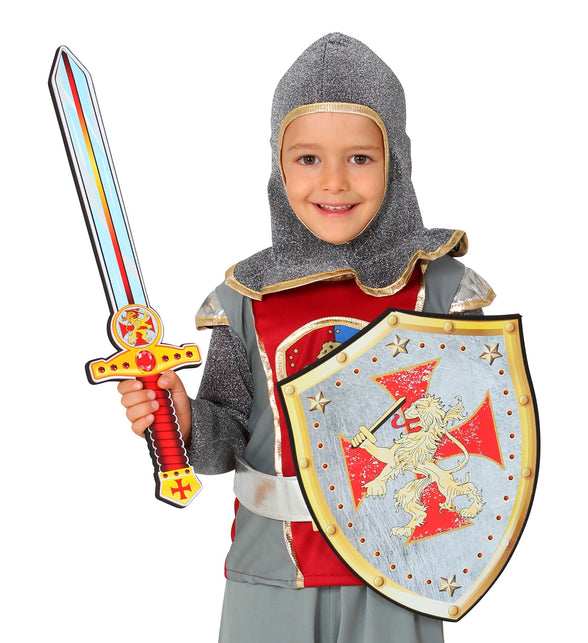 Widmann SRL Ridderschild met zwaard voor kinderen