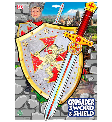 Widmann SRL Ridderschild met zwaard voor kinderen