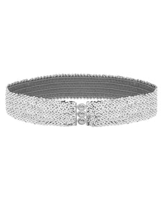 Widmann SRL riem pailletten zilver