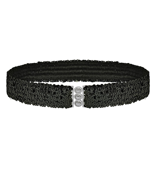 Widmann SRL riem pailletten zwart