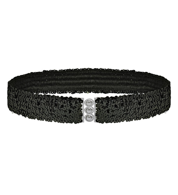 Widmann SRL riem pailletten zwart