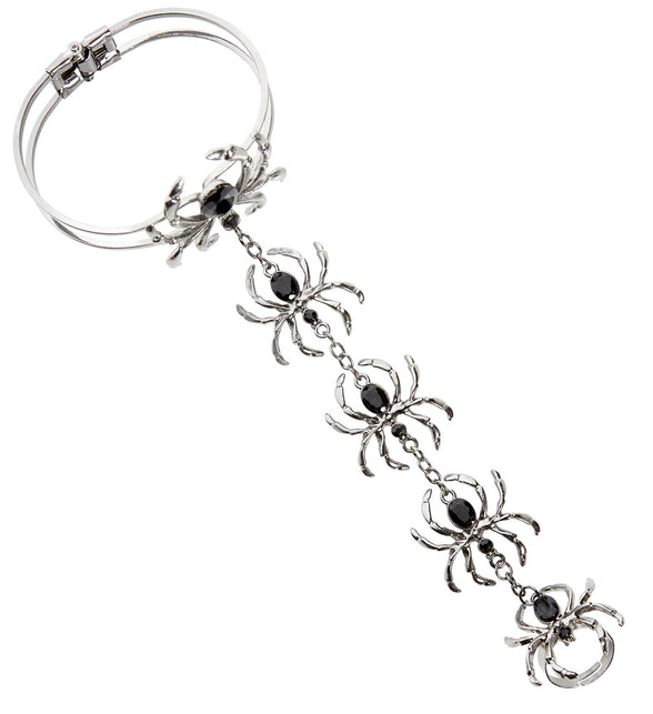 Widmann SRL Ring armband spinnen halloween
