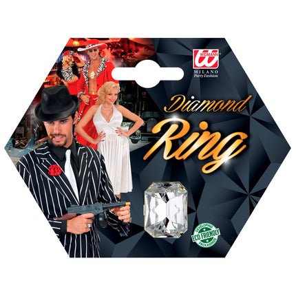 Widmann SRL Ring met nep diamant