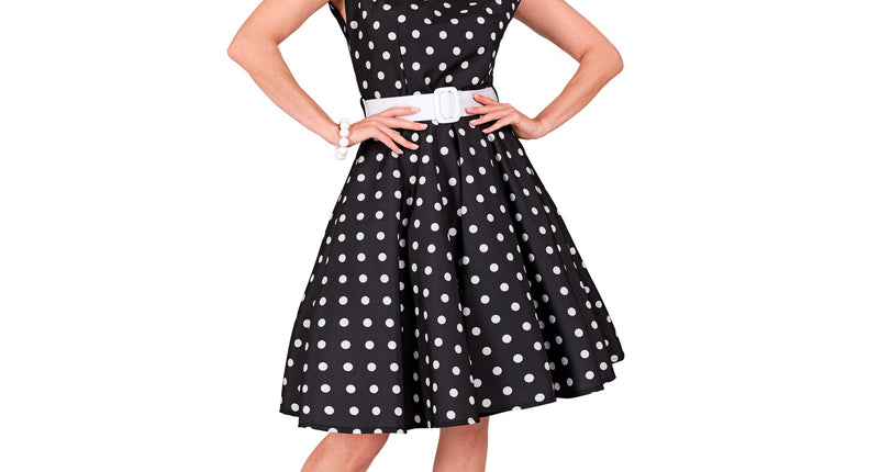 Widmann SRL Rock-'n-roll fashion jurk zwart