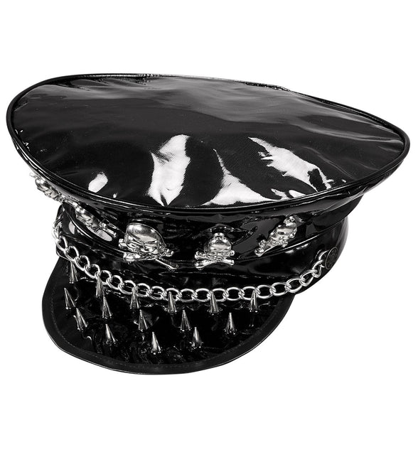 Widmann SRL Rocker hoed met schedeltje en ketting