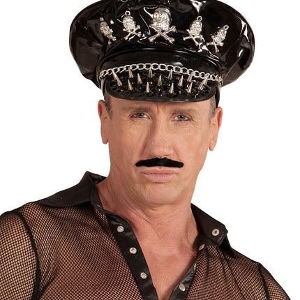 Widmann SRL Rocker hoed met schedeltje en ketting