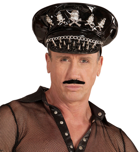 Widmann SRL Rocker hoed met schedeltje en ketting