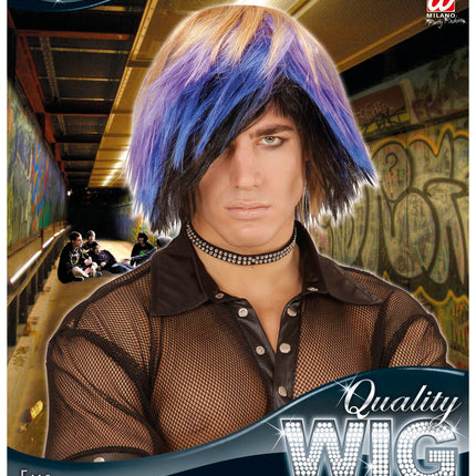 Widmann SRL Rocker pruik Emo