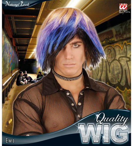 Widmann SRL Rocker pruik Emo