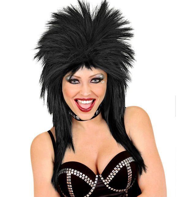 Widmann SRL Rockster pruik zwart punk