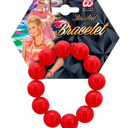 Widmann SRL Rode armband met kralen