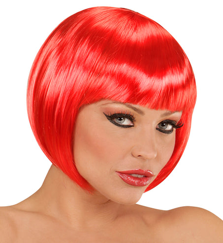 Widmann SRL Rode boblijn pruik dame